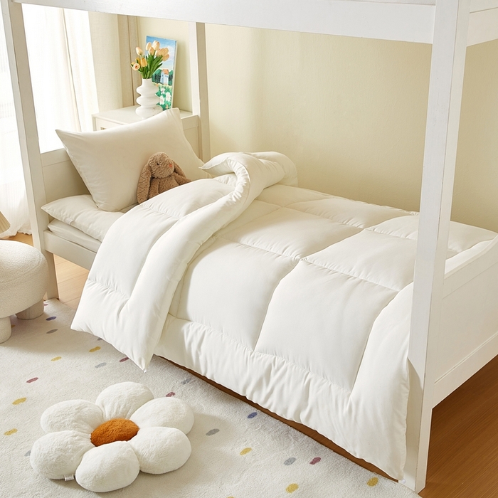 91家纺网 家纺一手货源 找家纺 （总）梦恬佳 2025新款原棉学生被子被芯褥子枕芯三件套