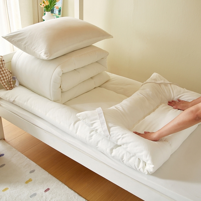 （总）梦恬佳 2025新款原棉学生被子被芯褥子枕芯三件套