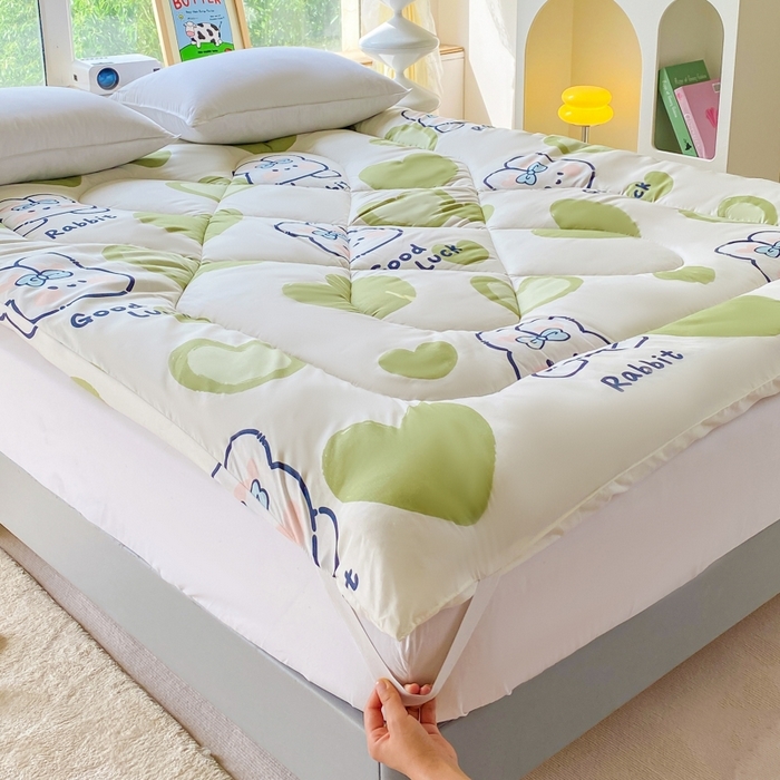 91家纺网 家纺一手货源 找家纺 （总）缦卡琳家纺 2025新款活性生态棉纤维床垫