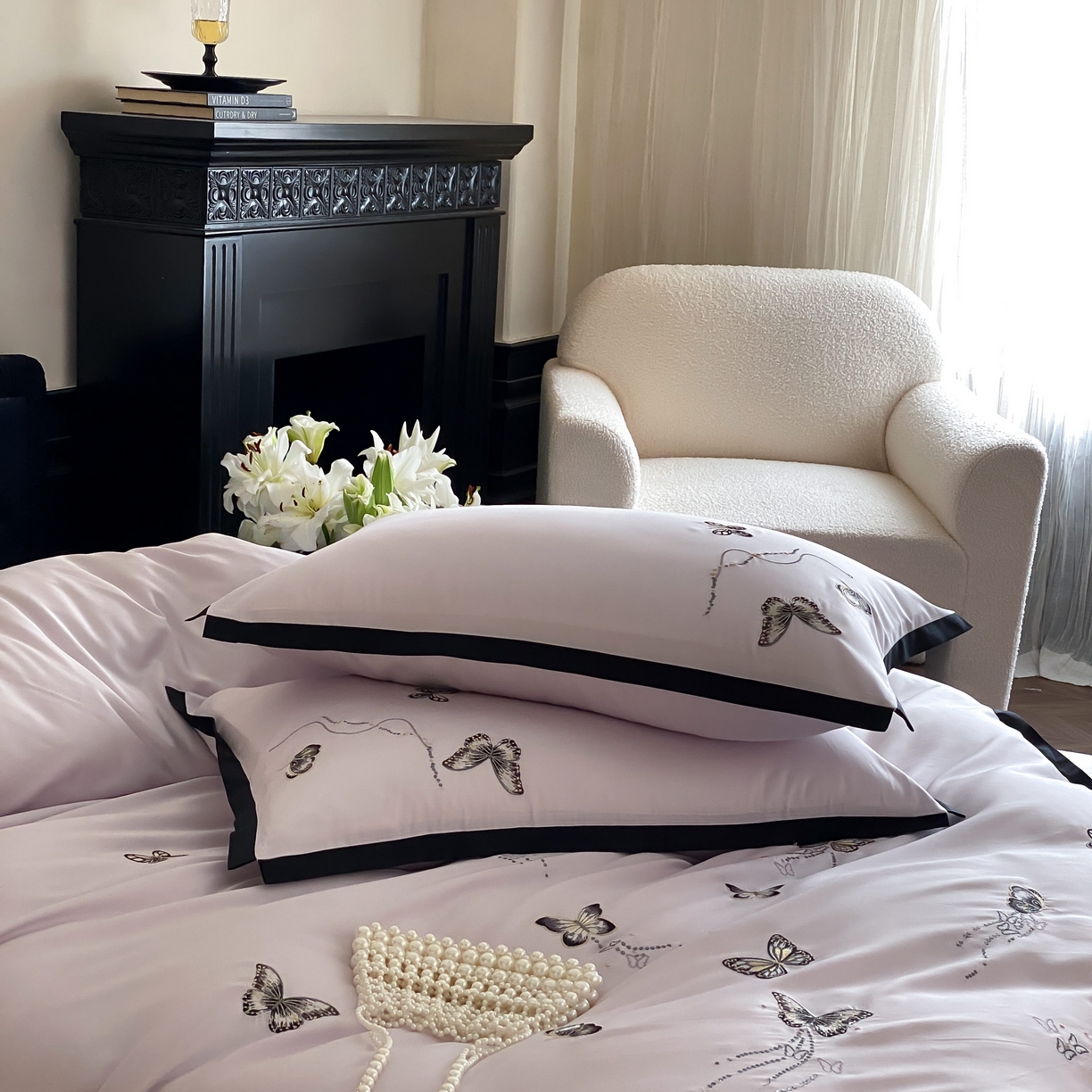 91家纺网 家纺一手货源 找家纺 佳汐蓝家纺 2025春夏新款天丝棉刺绣四件套-蕾丝幻影 蕾丝幻影·紫