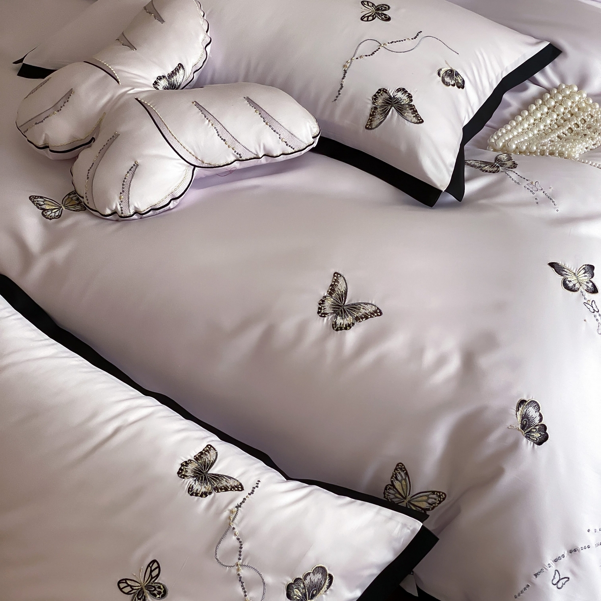 91家纺网 家纺一手货源 找家纺 佳汐蓝家纺 2025春夏新款天丝棉刺绣四件套-蕾丝幻影 蕾丝幻影·紫