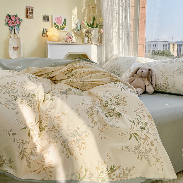 91家纺网 家纺一手货源 找家纺 （总）瑞莱 2023新款13372全棉印花单被套