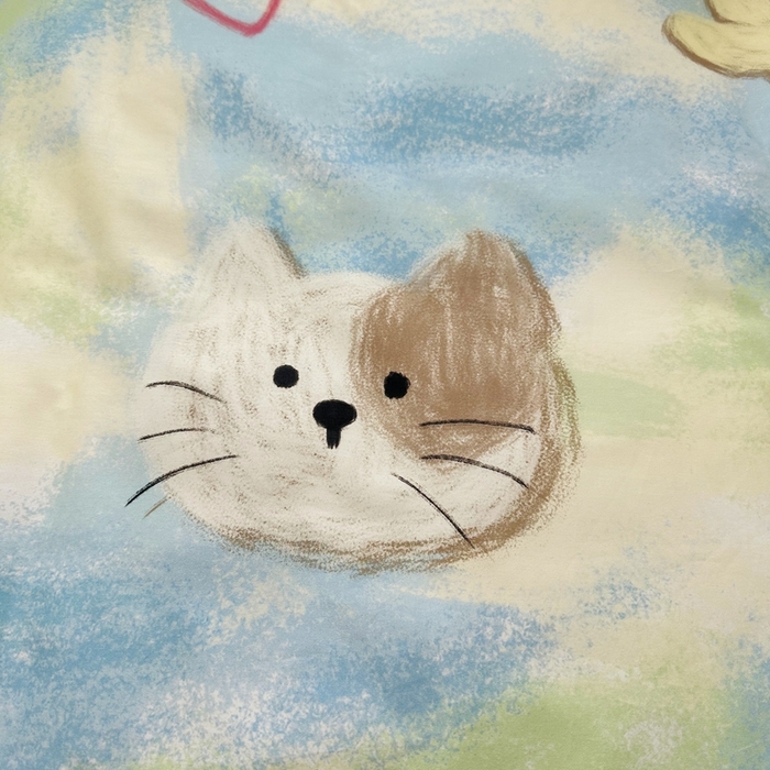 91家纺网 家纺一手货源 找家纺 瑞莱 2023新款13372全棉印花单被套 蜡笔画