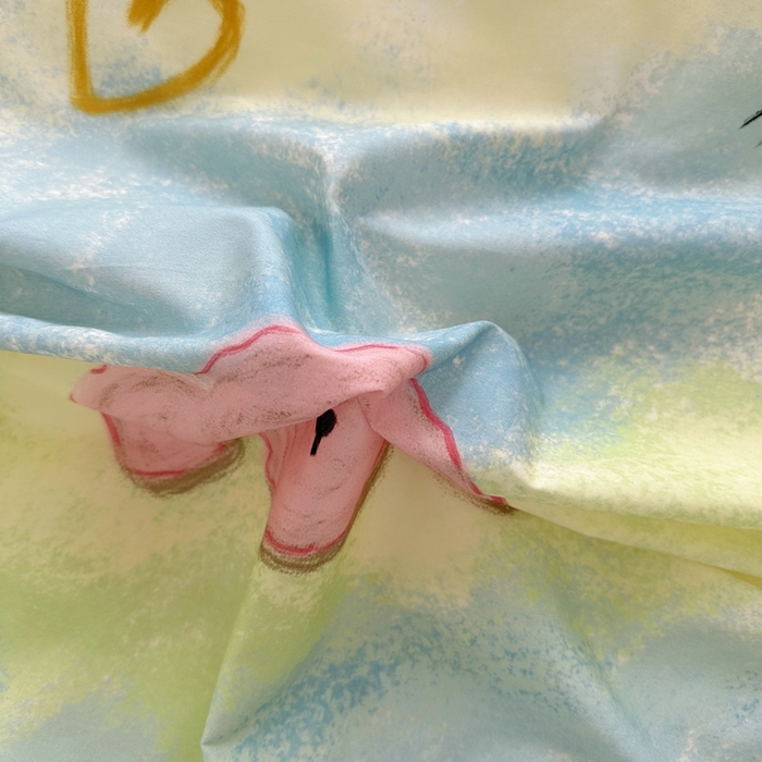 91家纺网 家纺一手货源 找家纺 瑞莱 2023新款13372全棉印花单被套 蜡笔画