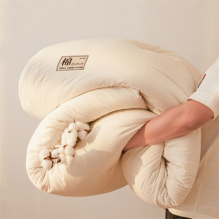 91家纺网 家纺一手货源 找家纺 （总）西域种棉人·千百笠 2025新款A类抗菌里外全棉100%新疆棉花褥子床垫垫被软垫家用棉花被褥铺底