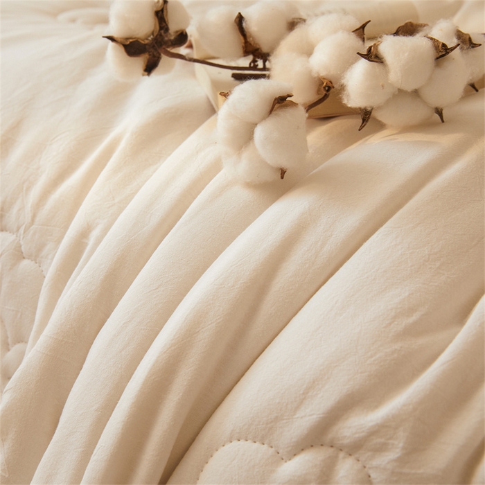 91家纺网 家纺一手货源 找家纺 西域种棉人·千百笠 2025新款A类抗菌里外全棉100%新疆棉花褥子床垫垫被软垫家用棉花被褥铺底 夏洛被子-白