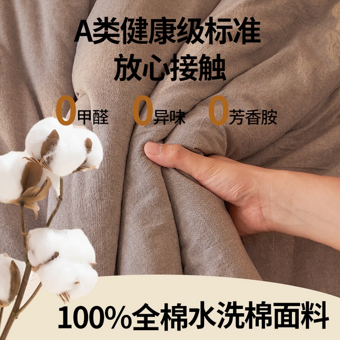 91家纺网 家纺一手货源 找家纺 西域种棉人·千百笠 2025新款A类抗菌里外全棉100%新疆棉花褥子床垫垫被软垫家用棉花被褥铺底 夏洛被子-灰