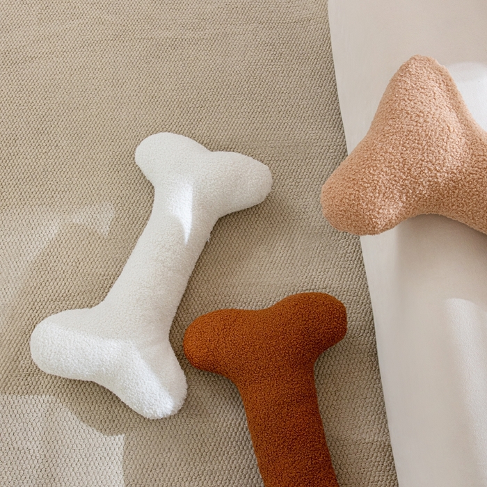 91家纺网 家纺一手货源 找家纺 （总）沐沐家纺 2026新款亲肤舒适泰迪绒骨头抱枕