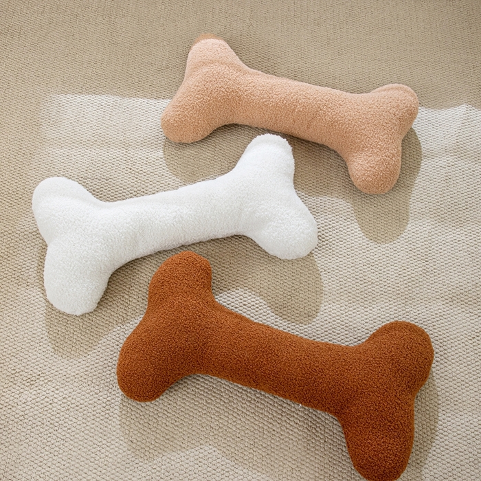 91家纺网 家纺一手货源 找家纺 （总）沐沐家纺 2026新款亲肤舒适泰迪绒骨头抱枕