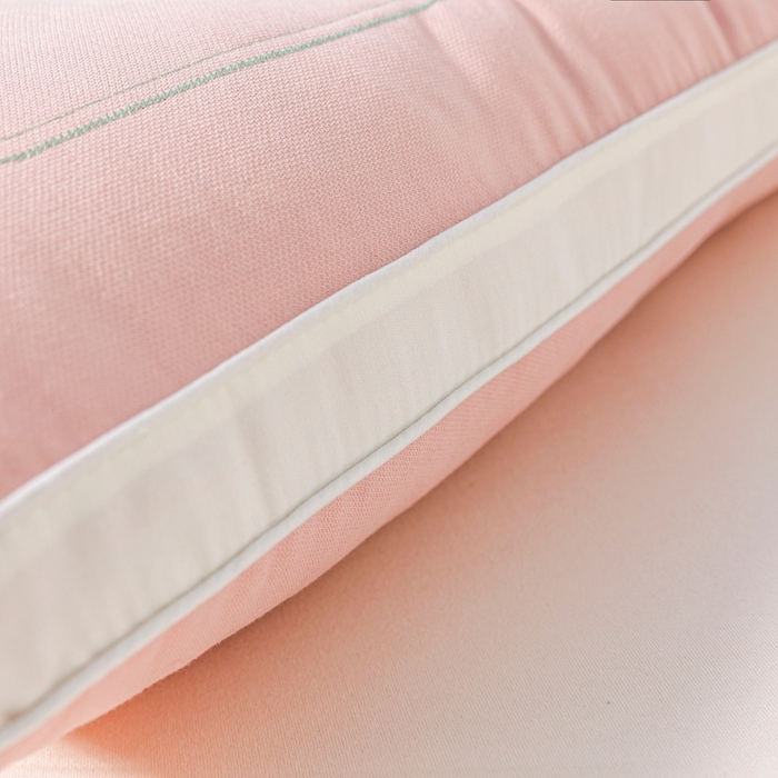 91家纺网 家纺一手货源 找家纺 橘夏家纺 2025新款刺绣款超柔软枕头枕芯家用单个成人护颈椎助深度睡眠枕头枕芯 粉玉 48x74cm/只