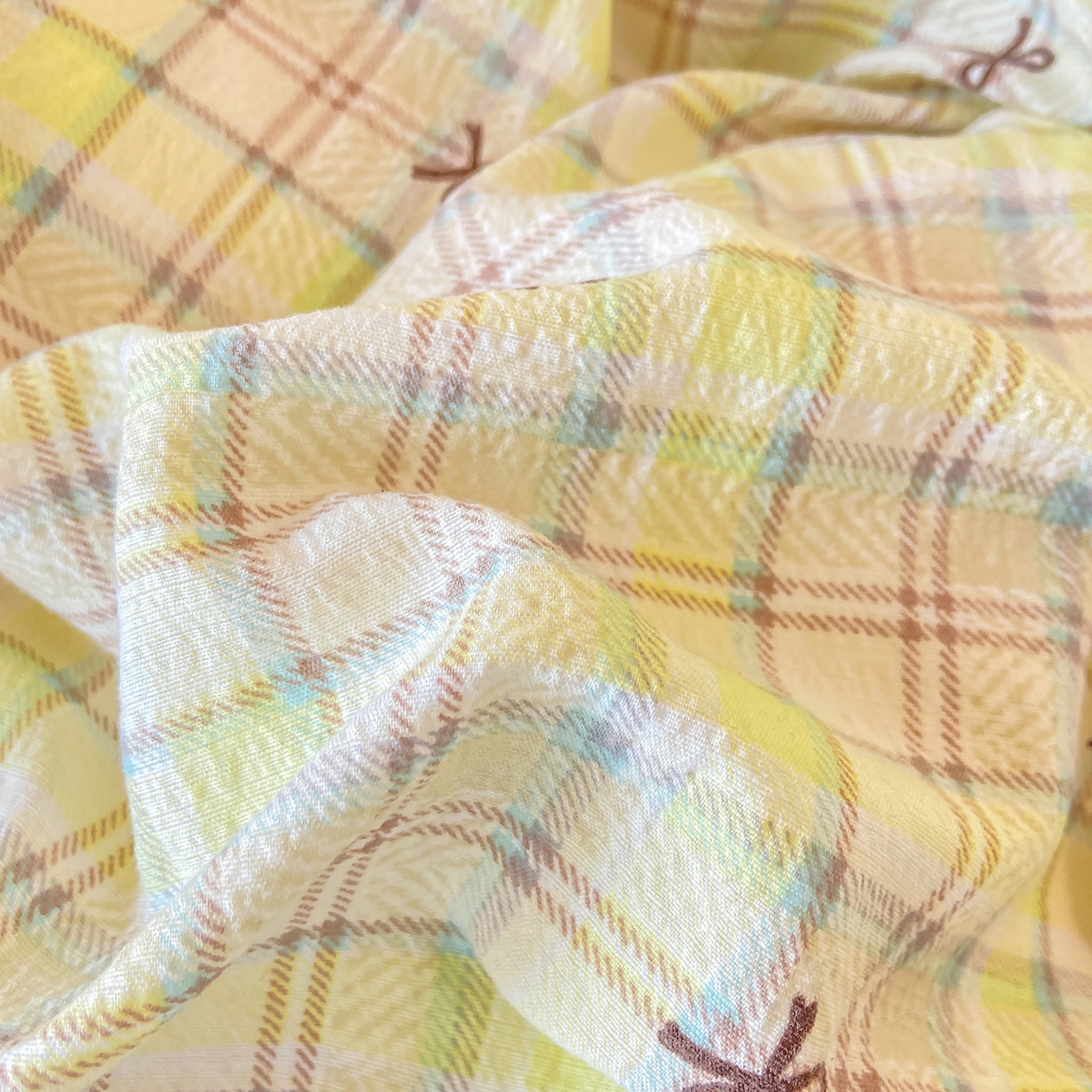 91家纺网 家纺一手货源 找家纺 眠势力 2025新款双层纱学生三件套宿舍上下铺套件ins奶油风云感四件套 格调蝴蝶结