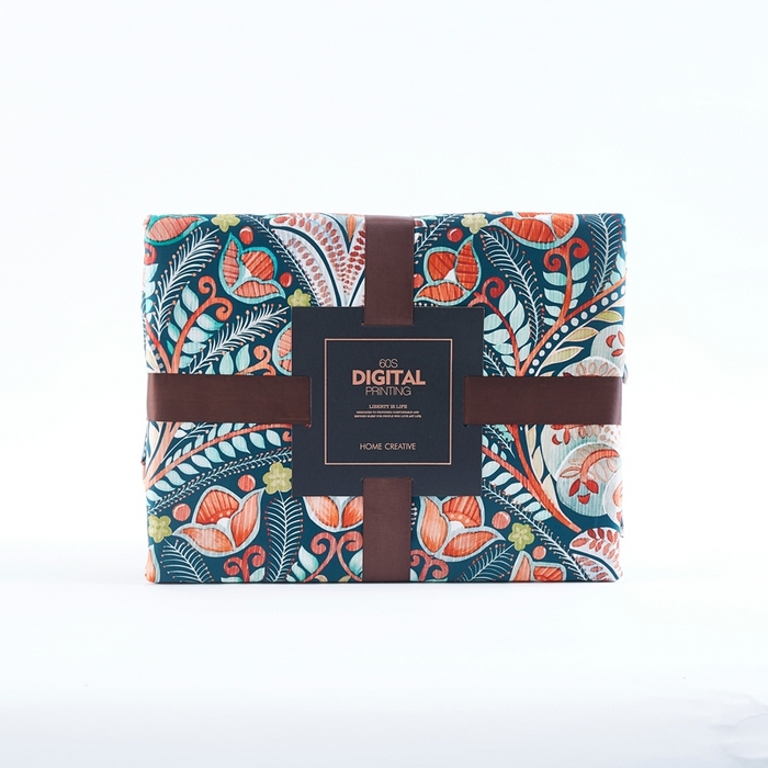 91家纺网 家纺一手货源 找家纺 优然居家纺 2025新款60支数码印花麻绳款四件套 华尔兹