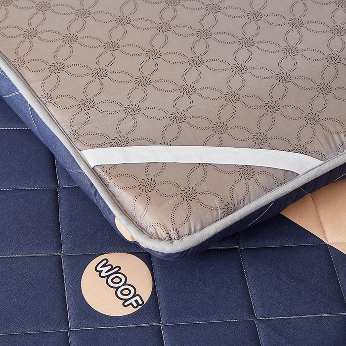 91家纺网 家纺一手货源 找家纺 暖季家纺 2025新款磨毛印花亲肤学生床垫 柯基