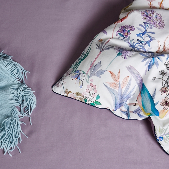 91家纺网 家纺一手货源 找家纺 优然居家纺 2025新款60支数码印花麻绳款四件套 陌上花开