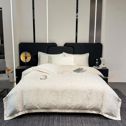 91家纺网 家纺一手货源 找家纺 （总）世爵 2025新款水洗天丝提花锦缎四件套