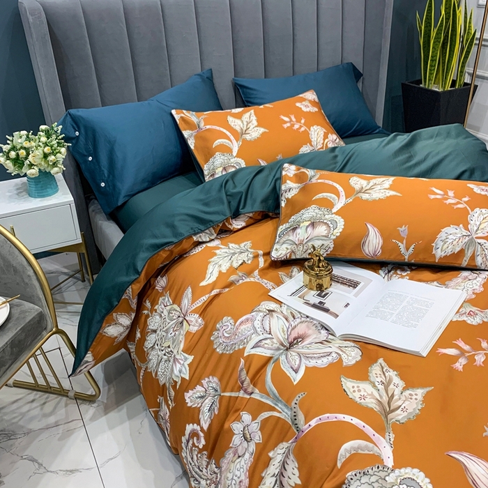 91家纺网 家纺一手货源 找家纺 优然居家纺 2025新款60支数码印花麻绳款四件套 雅致咖