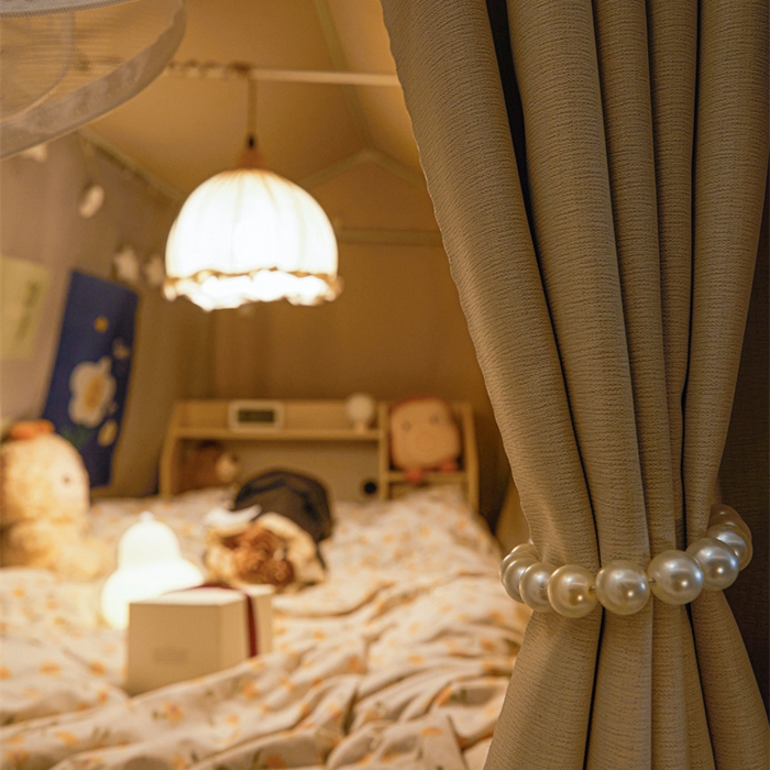 91家纺网 家纺一手货源 找家纺 飞轮海蚊帐 2025新款雪尼尔花边款遮光学生蚊帐-XF-2 XF-2香槟