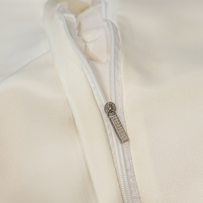 91家纺网 家纺一手货源 找家纺 世爵 2025新款水洗天丝提花锦缎四件套 溶月白