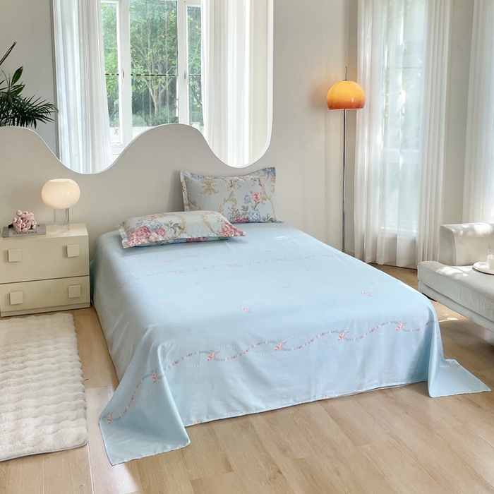 91家纺网 家纺一手货源 找家纺 合纵跨境工厂 2025新款40支纯棉跨境外贸JIT一件代发TEMU亚马逊希音包过核价-全棉印花四件套  罗浮花梦