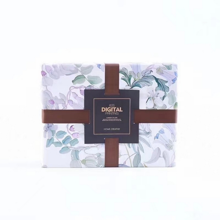 91家纺网 家纺一手货源 找家纺 优然居家纺 2025新款60支数码印花麻绳款四件套 罗曼罗兰