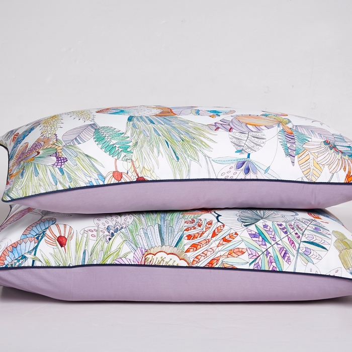 91家纺网 家纺一手货源 找家纺 优然居家纺 2025新款60支数码印花麻绳款四件套 爱丽丝