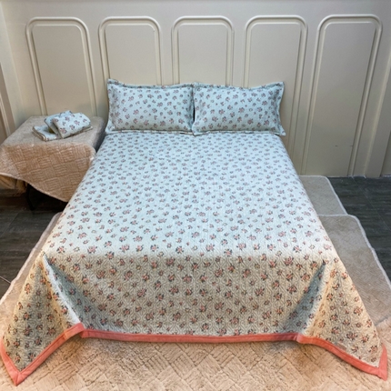 梦精灵 2025新款经典款牛奶绒多功能盖毯床盖 直角-贝妮