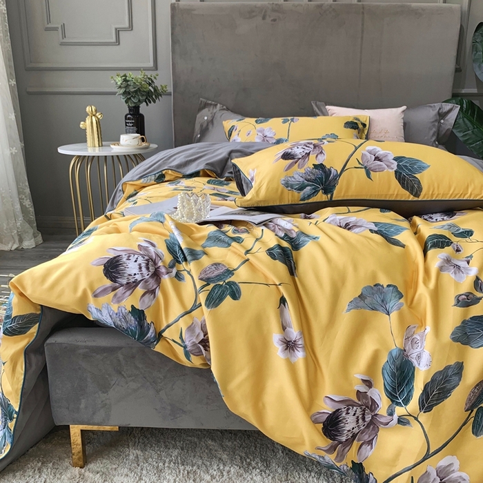 91家纺网 家纺一手货源 找家纺 优然居家纺 2025新款60支数码印花麻绳款四件套 年华