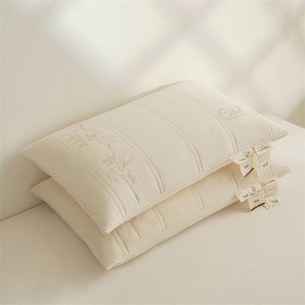 91家纺网 家纺一手货源 找家纺 （总）麦肯锡 2025新款绣花款亚麻棉花枕