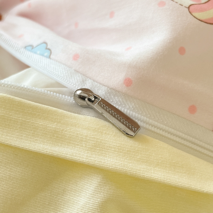 91家纺网 家纺一手货源 找家纺 （总）吉象家纺 2025新款12868高支密全棉印花学生季三件套