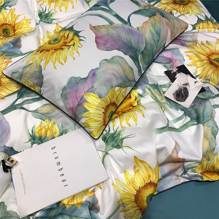 91家纺网 家纺一手货源 找家纺 优然居家纺 2025新款60支数码印花麻绳款四件套 向阳