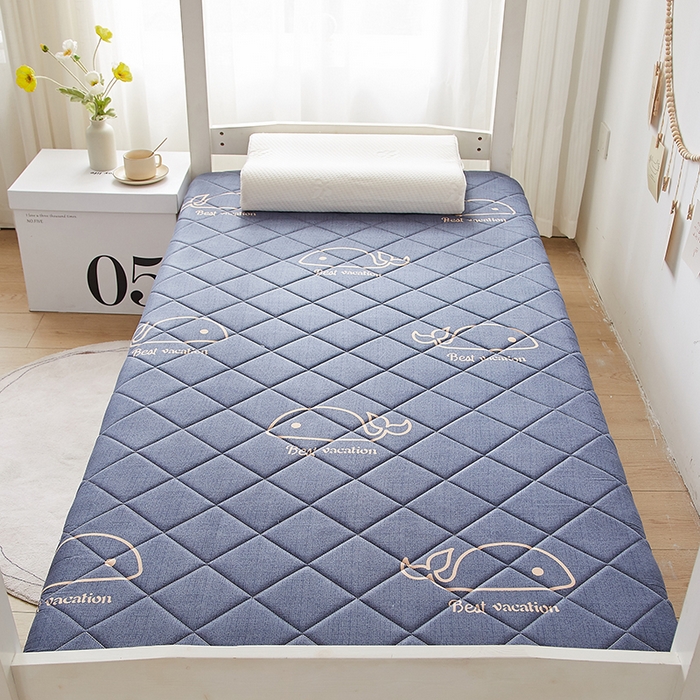 91家纺网 家纺一手货源 找家纺 暖季家纺 2025新款磨毛印花亲肤学生床垫 海中王