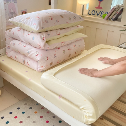 （总）吉象家纺 2025新款12868高支密全棉印花学生季三件套