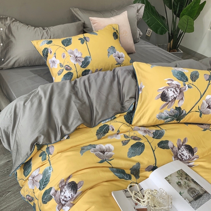 91家纺网 家纺一手货源 找家纺 优然居家纺 2025新款60支数码印花麻绳款四件套 年华