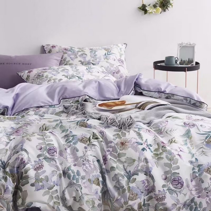 91家纺网 家纺一手货源 找家纺 优然居家纺 2025新款60支数码印花麻绳款四件套 罗曼罗兰