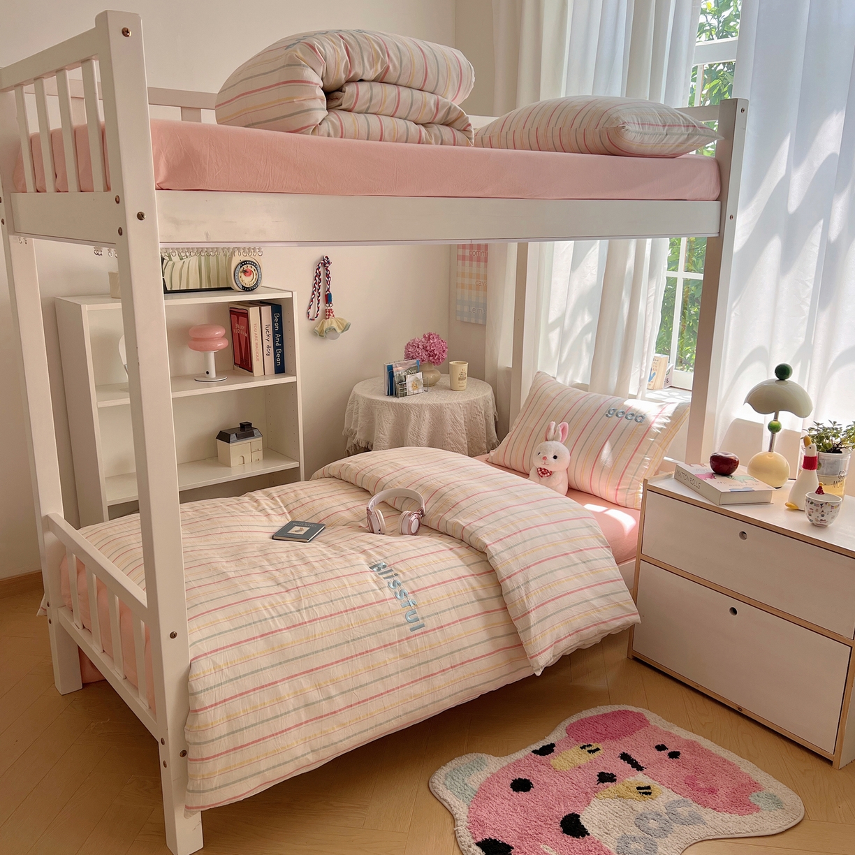 91家纺网 家纺一手货源 找家纺 （总）丽涵家纺 2025新款色织水洗棉刺绣学生三件套