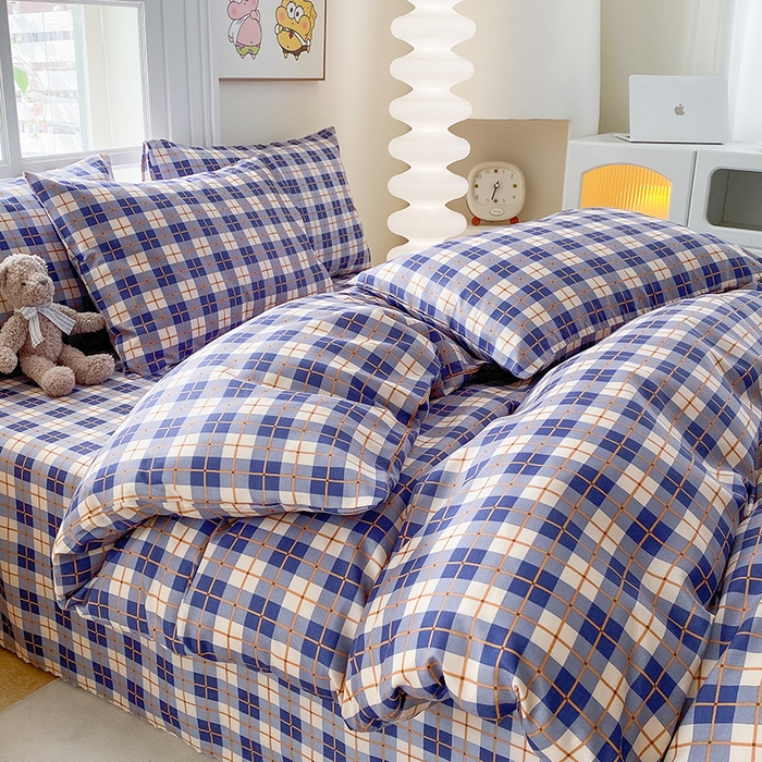 91家纺网 家纺一手货源 找家纺 友承家纺 2025新款芦荟棉亲肤四件套 百宝格