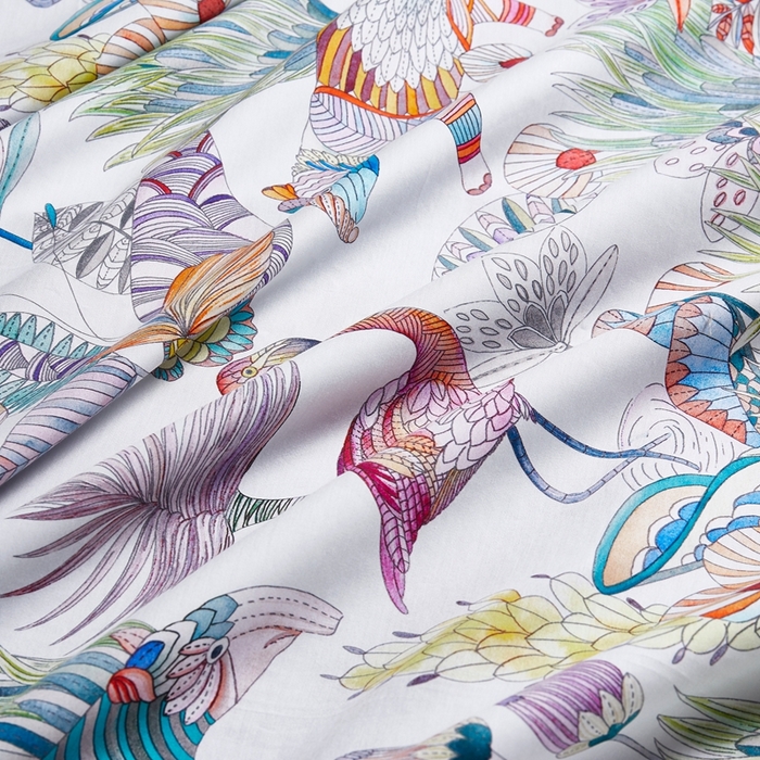 91家纺网 家纺一手货源 找家纺 优然居家纺 2025新款60支数码印花麻绳款四件套 爱丽丝