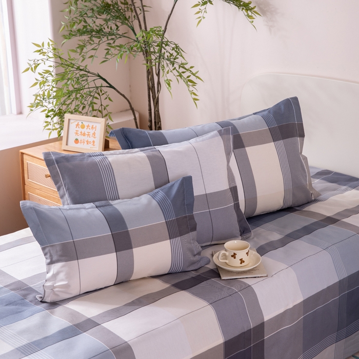 91家纺网 家纺一手货源 找家纺 凌云家纺 2025新款A类13372全棉小清新印花信封枕套 布莱格