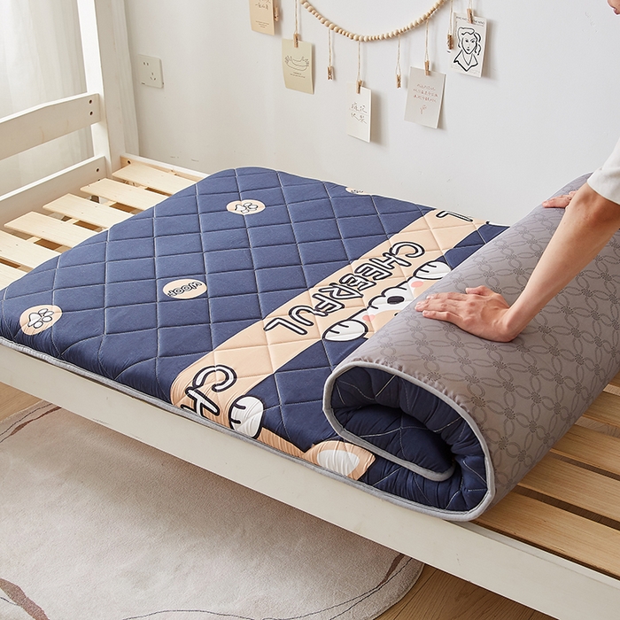 91家纺网 家纺一手货源 找家纺 暖季家纺 2025新款磨毛印花亲肤学生床垫 柯基