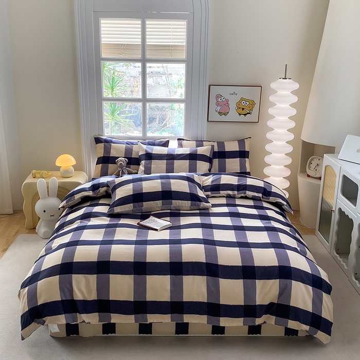 91家纺网 家纺一手货源 找家纺 友承家纺 2025新款芦荟棉亲肤四件套 罗曼