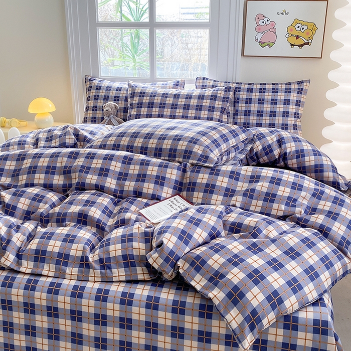 91家纺网 家纺一手货源 找家纺 友承家纺 2025新款芦荟棉亲肤四件套 百宝格