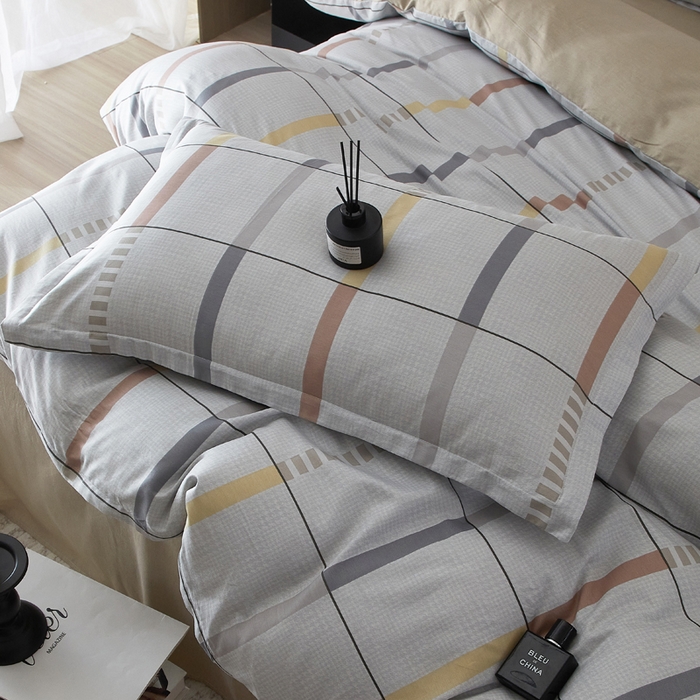 91家纺网 家纺一手货源 找家纺 合纵跨境工厂 2025新款40支纯棉跨境外贸JIT一件代发TEMU亚马逊希音包过核价-全棉印花四件套  依贝-灰