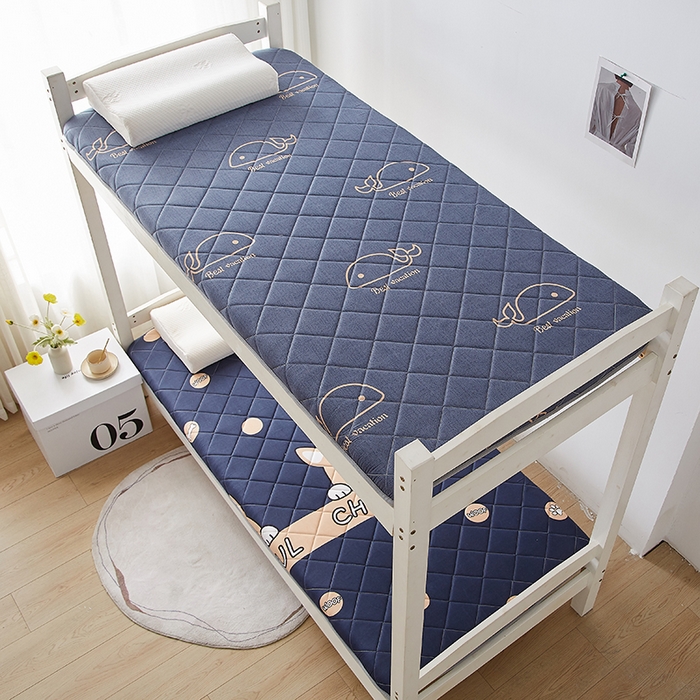 91家纺网 家纺一手货源 找家纺 暖季家纺 2025新款磨毛印花亲肤学生床垫 海中王