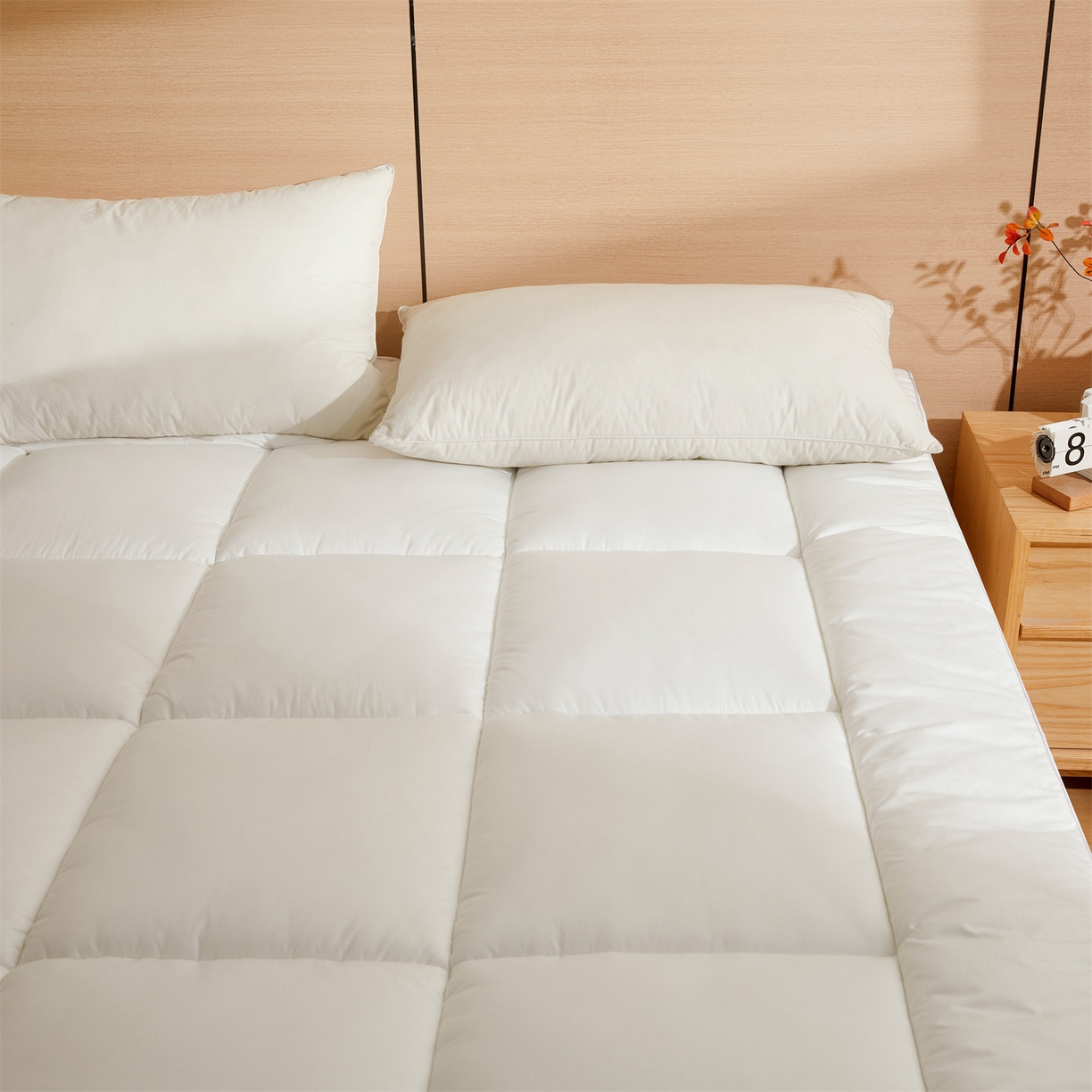 91家纺网 家纺一手货源 找家纺 招财星2店仓储 2025新款酒店床垫学生宿舍单人床褥超厚榻榻米垫子不塌陷带质检报告买家秀 7A抗菌床垫-珍珠白