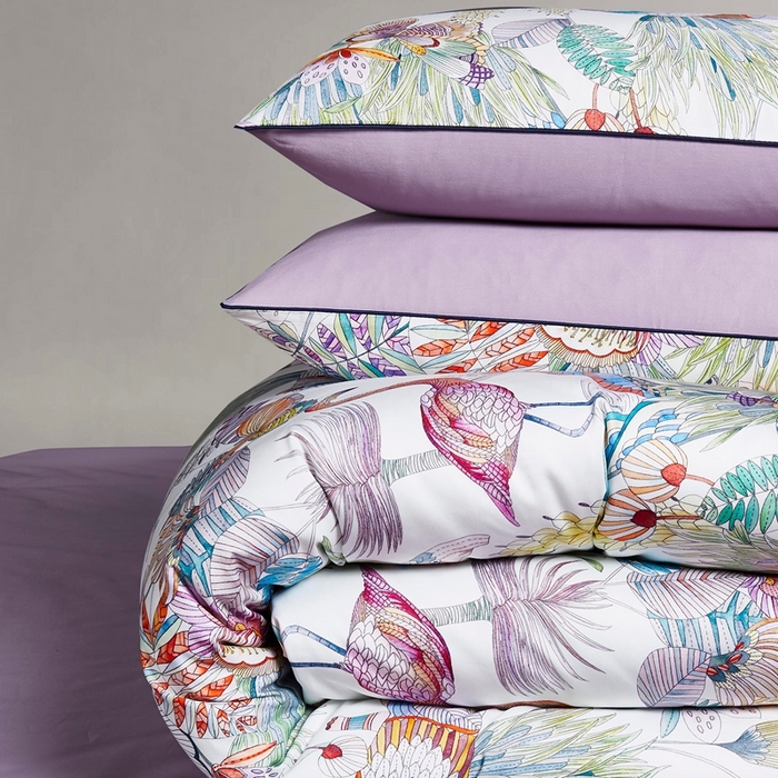 91家纺网 家纺一手货源 找家纺 优然居家纺 2025新款60支数码印花麻绳款四件套 爱丽丝