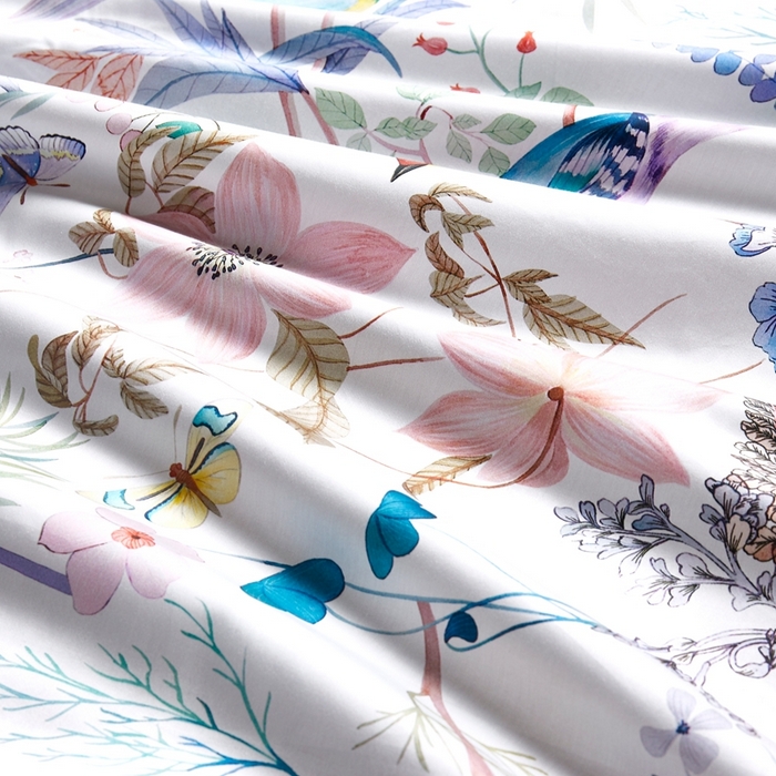 91家纺网 家纺一手货源 找家纺 优然居家纺 2025新款60支数码印花麻绳款四件套 陌上花开