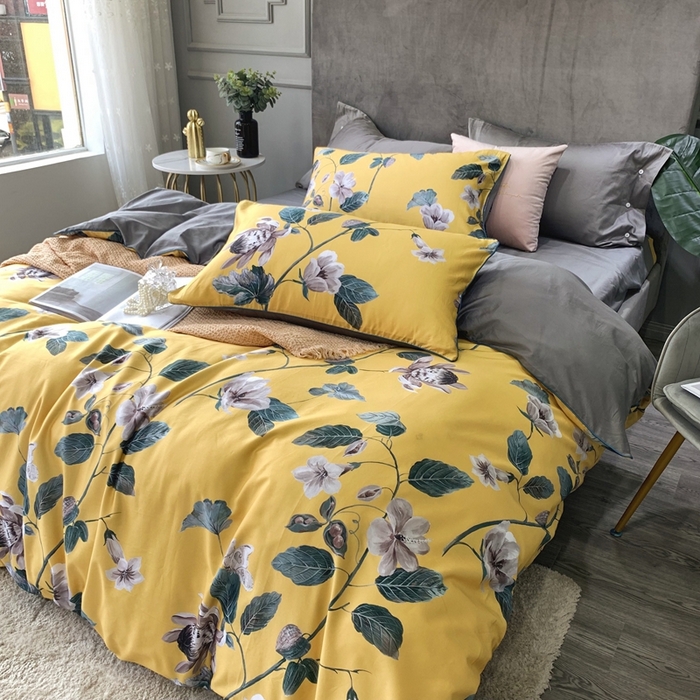 91家纺网 家纺一手货源 找家纺 优然居家纺 2025新款60支数码印花麻绳款四件套 年华