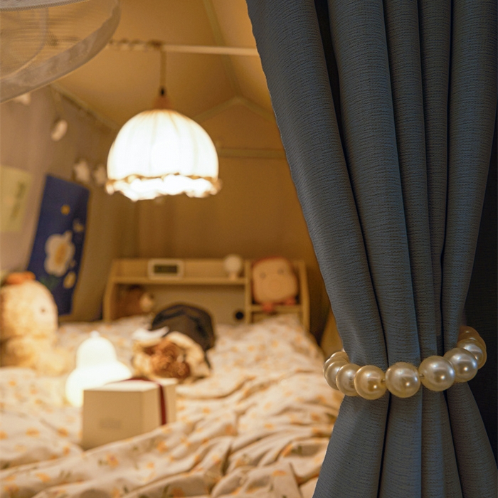 91家纺网 家纺一手货源 找家纺 飞轮海蚊帐 2025新款雪尼尔花边款遮光学生蚊帐-XF-2 XF-2蓝灰