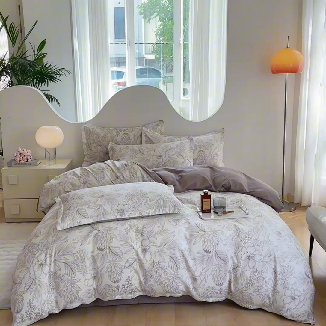 91家纺网 家纺一手货源 找家纺 合纵跨境工厂 2025新款40支纯棉跨境外贸JIT一件代发TEMU亚马逊希音包过核价-全棉印花四件套  素色