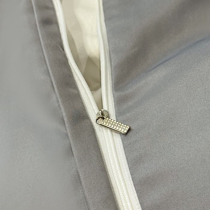 91家纺网 家纺一手货源 找家纺 世爵 2025新款水洗天丝提花锦缎四件套 莫斯灰